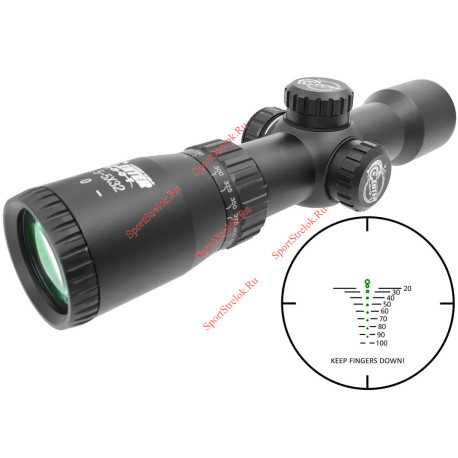 Прицел для арбалета Centershot оптический профессиональный 1,5-5х32 (подсветка, арбалетная шкала)